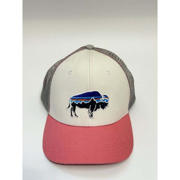 Patagonia Fitz Roy Bison Baseball Cap Hat Womens OS Multicolor Mesh Snapback main image 7